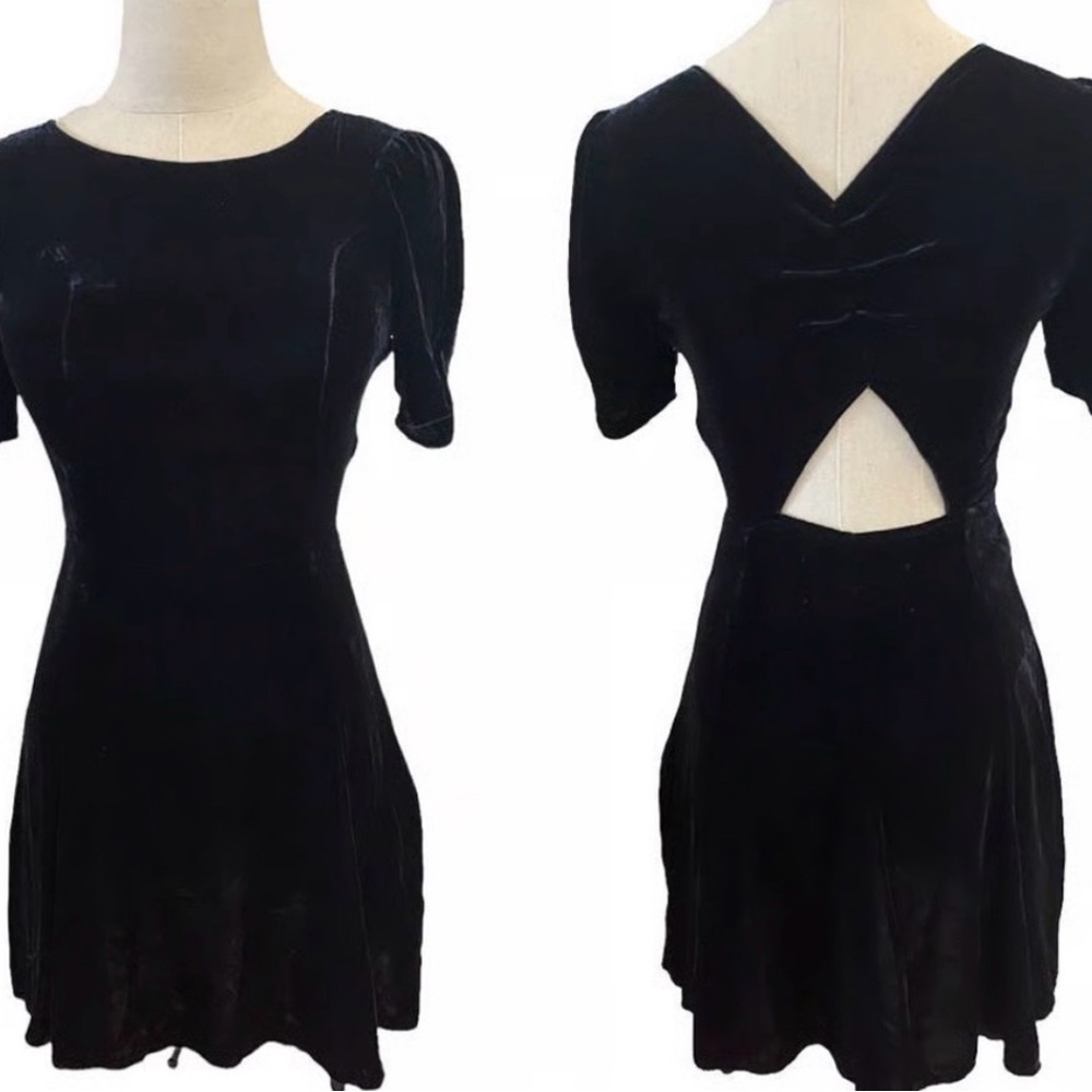 Reformation Black Mini Dress